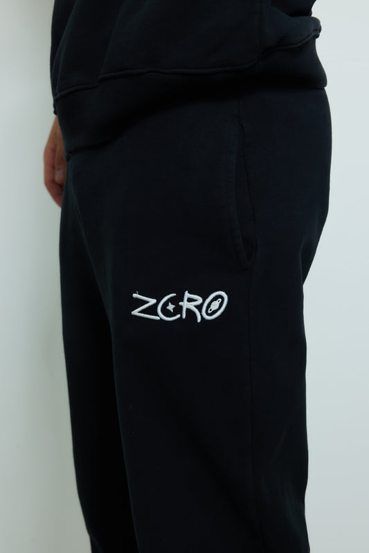 Black straight leg jogger
