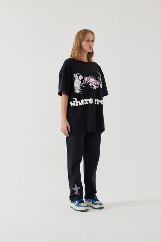 Where are we ? oversize T-shirt