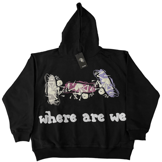 Where are we ? oversize hoodie