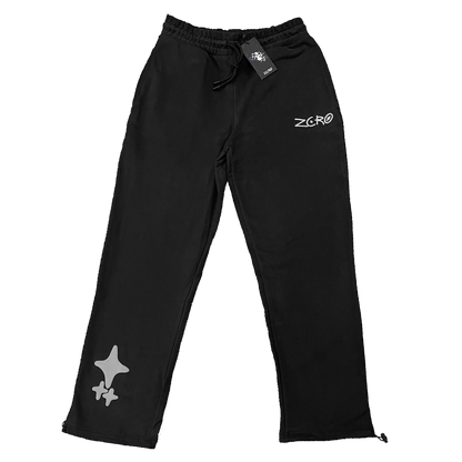 Black straight leg jogger