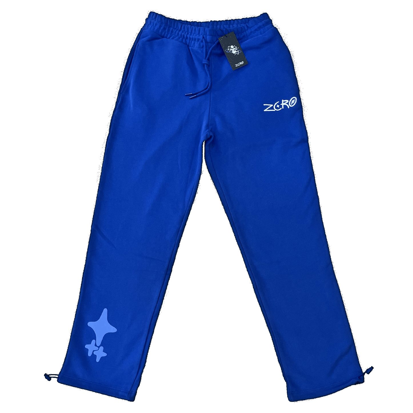 Blue straight leg jogger